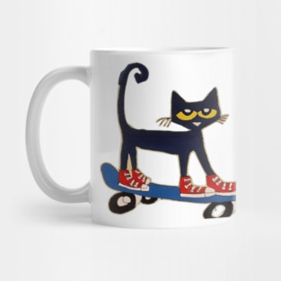 Pete the Cat Skateboarding Mug