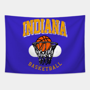 Vintage Indiana Basketball Tapestry