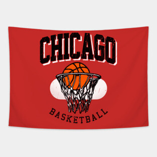 Vintage Chicago Basketball Tapestry