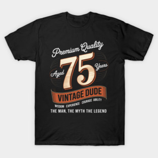 The Man Myth Legend 75 Yrs 75th Birthday Gift T-Shirt