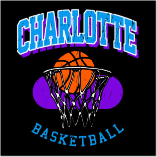 Vintage Charlotte Basketball Posters and Art