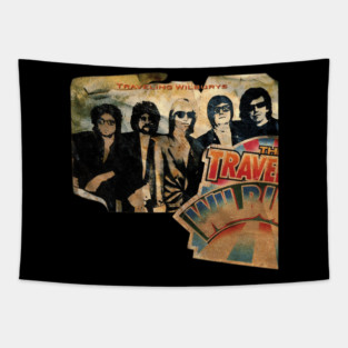 Retro Band 1980s Style Tapestry