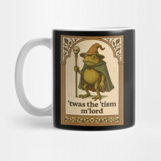 Twas The 'Tism M'lord Funny Wizard Frog Autism Mug