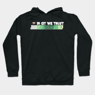 Git Commit Heatmap tee – In Git we trust Hoodie