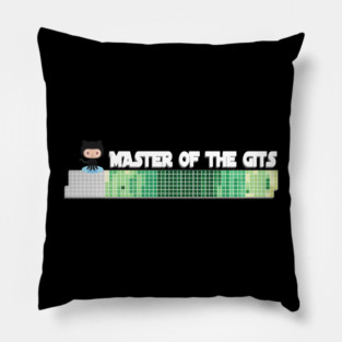 Master of the Gits T-Shirt – Git Commit Graph for Code Warriors Pillow