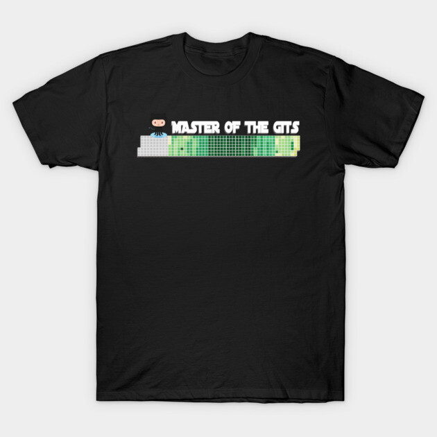Master of the Gits T-Shirt – Git Commit Graph for Code Warriors T-Shirt by Nerd Studios