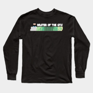 Master of the Gits T-Shirt – Git Commit Graph for Code Warriors Long Sleeve T-Shirt