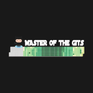 Master of the Gits T-Shirt – Git Commit Graph for Code Warriors T-Shirt