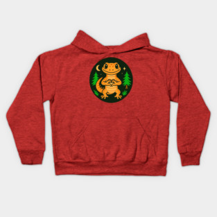 Cute  kawaii Gecko Lizard Kids Hoodie