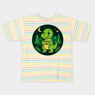Cute kawaii Trex Dinosaur Kids T-Shirt