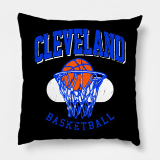 Vintage Cleveland Basketball Pillow