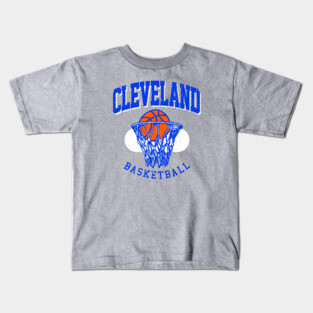 Vintage Cleveland Basketball Kids T-Shirt