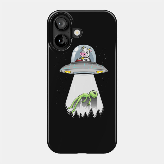 Cow Alien Abduction Phone Case by GoshWow®