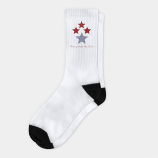 Hmong Under the Stars – Traditional Tribal Pattern Star Art Socks
