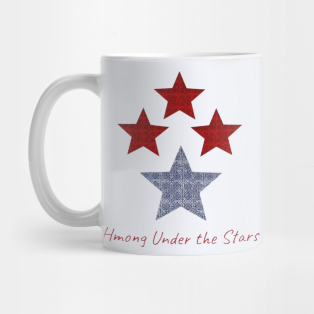 Hmong Under the Stars – Traditional Tribal Pattern Star Art by Pimcolle