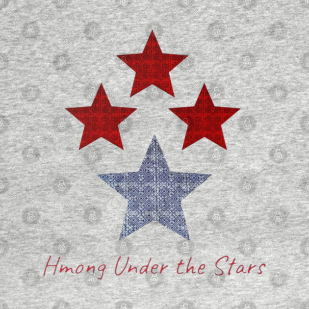 Hmong Under the Stars – Traditional Tribal Pattern Star Art by Pimcolle