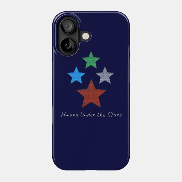 Hmong Under the Stars – Traditional Tribal Pattern Star Art Phone Case by Pimcolle