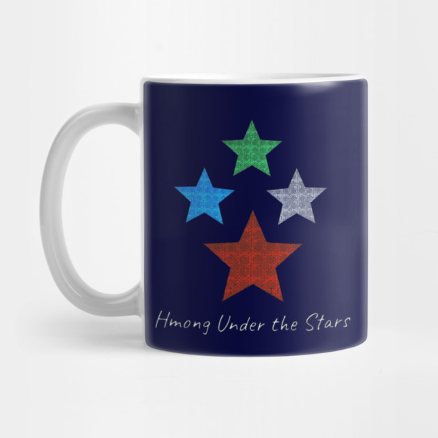 Hmong Under the Stars – Traditional Tribal Pattern Star Art by Pimcolle
