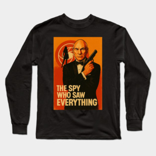 The Spy Who Saw Everything | Vintage Spy Parody Poster Long Sleeve T-Shirt