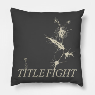 'TITLE FIGHT' DARK FLOWER Pillow