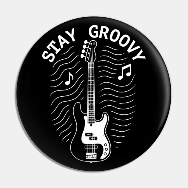 Groove Essentials. Dark Design Pin by filiposwear
