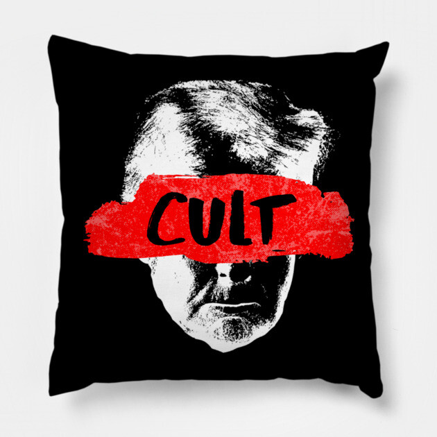 Cult of Personality Pillow by casualteesinc