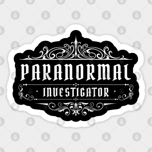 Vintage Paranormal Investigator Sticker by Paranormalshirts