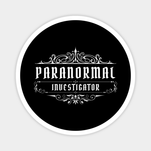 Vintage Paranormal Investigator Magnet by Paranormalshirts