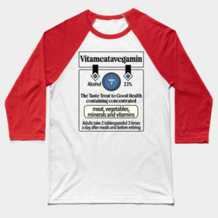 Vitameatavegamin - I Love Lucy TV Show Baseball T-Shirt