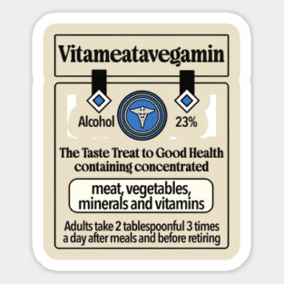 Vitameatavegamin - I Love Lucy TV Show Sticker