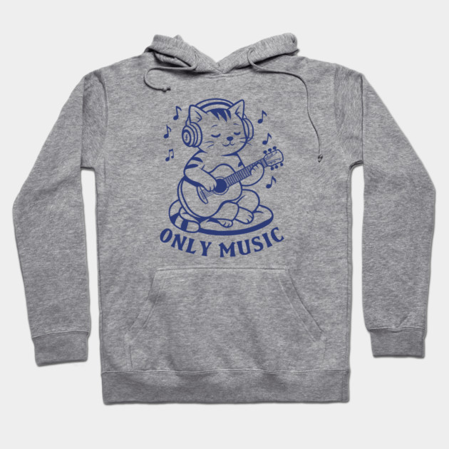 Chill Cat Riffs Hoodie by filiposwear