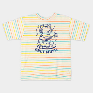 Chill Cat Riffs Kids T-Shirt