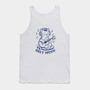 Chill Cat Riffs Tank Top