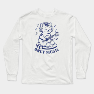 Chill Cat Riffs Long Sleeve T-Shirt