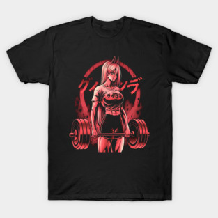 power lifting - chainsaw man T-Shirt