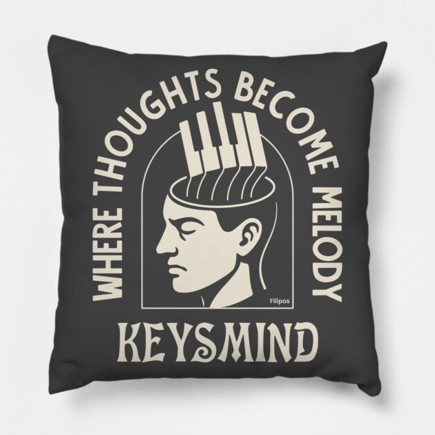 Melody Architect. Keysmind Pillow by filiposwear