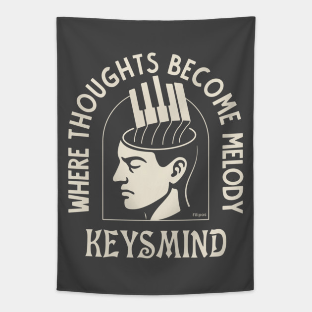 Melody Architect. Keysmind Tapestry by filiposwear