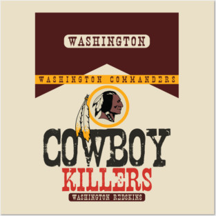 vINTAGE washington redskins  sMOKE 90S Posters and Art