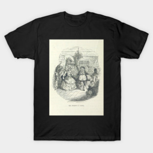 "Fezziwig's Ball" Vintage Illustration of "A Christmas Carol" by Charles Dickens" (1886) T-Shirt