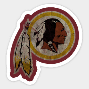 vINTAGE rEDSKINS 80s Sticker