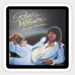 Randy Watson Chocolate Thriller With Cat - rouvik #6544 Sticker