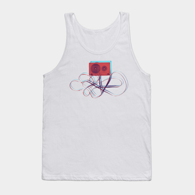 Unspooled Cassette Tank Top by casualteesinc