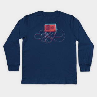Unspooled Cassette Kids Long Sleeve T-Shirt