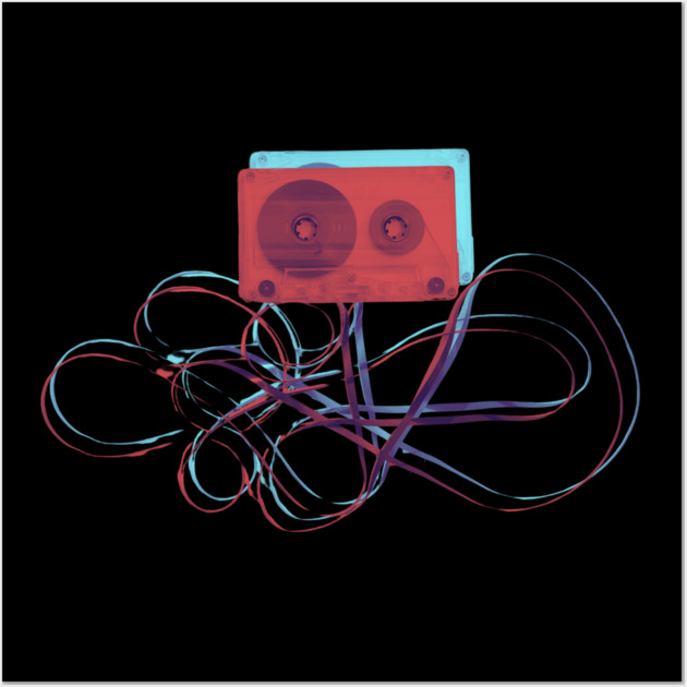 Unspooled Cassette Wall Art by casualteesinc