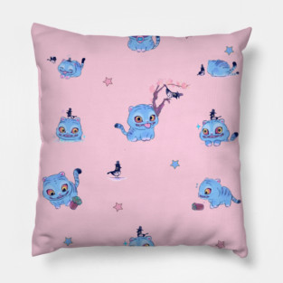 Cute Jino's Demon Cat Pet Pillow