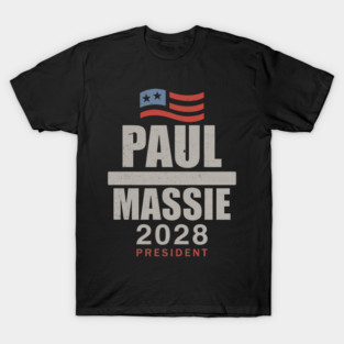 Ron Paul Thomas Massie Election 2028 President T-Shirt