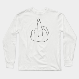 The Big Middle Finger Long Sleeve T-Shirt