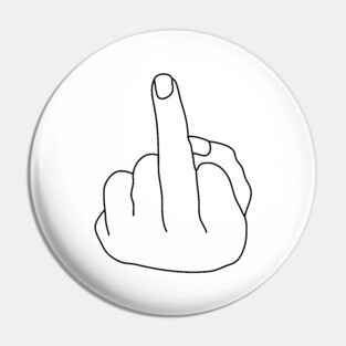 The Big Middle Finger Pin