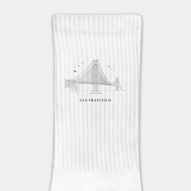 Golden Gate Minimalist – San Francisco by Ink Lines