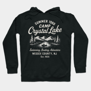 Camp Crystal Lake Summer 1980 Retro Horror-Inspired Camp Hoodie